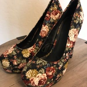 Floral High Heels